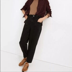 Madewell Petite Pull On Balloon Jeans Hobson Wash